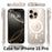 For iPhone 16 Pro Magnetic Case Glitter Design TPU PC PET Drop Proof Phone Cover - Transparent - 2