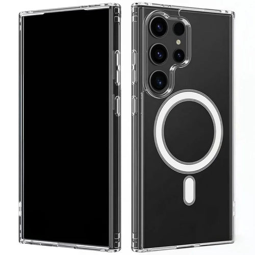 WANLONFENG For Samsung Galaxy S26 Ultra Clear Magnetic Case  LM2 Series Phone Cover (Big Lens Hole) - Transparent - 1