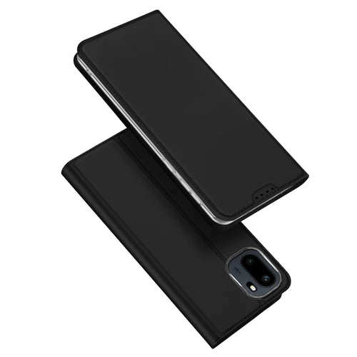 DUX DUCIS For OnePlus Ace 6T 5G / OnePlus 15R 5G / OnePlus Ace 6 5G Case  Skin Pro Series Leather Stand Cover Card Holder - Black - 1