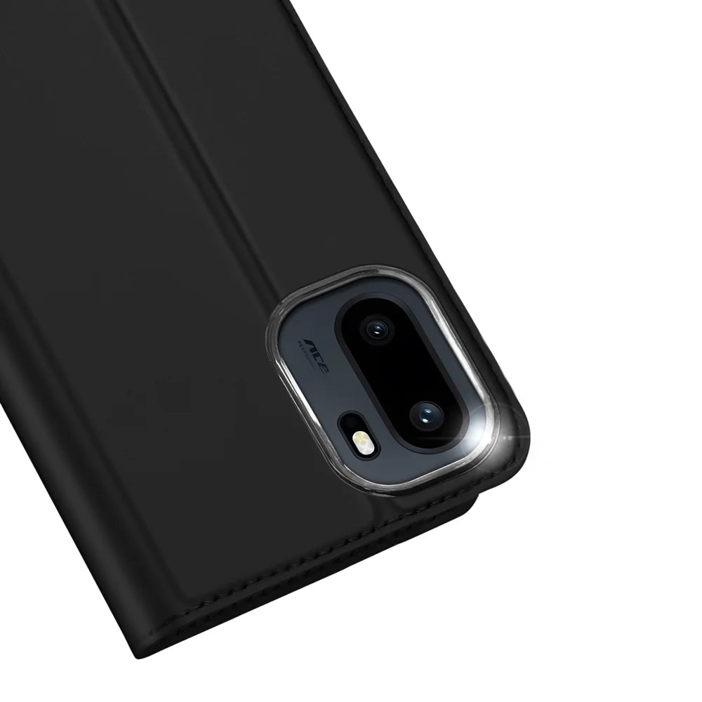 DUX DUCIS For OnePlus Ace 6T 5G / OnePlus 15R 5G / OnePlus Ace 6 5G Case  Skin Pro Series Leather Stand Cover Card Holder - Black - 3