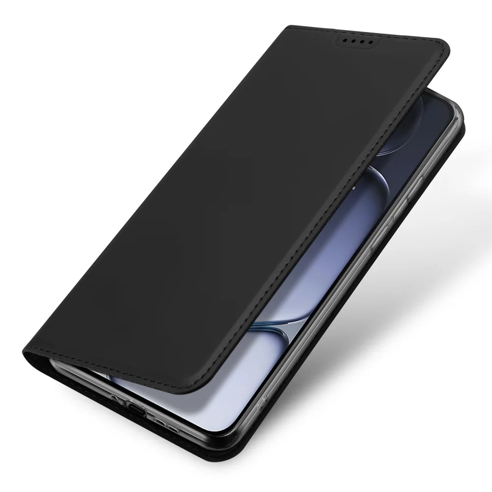 DUX DUCIS For OnePlus Ace 6T 5G / OnePlus 15R 5G / OnePlus Ace 6 5G Case  Skin Pro Series Leather Stand Cover Card Holder - Black - 4