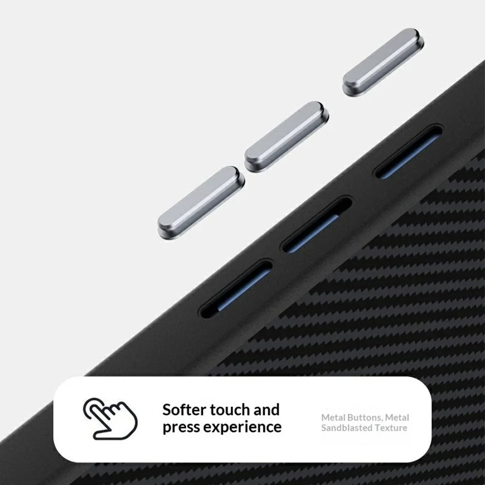 ABEEL For Google Pixel 10 Pro XL Magnetic Case Carbon Fiber Texture TPU PC PU Phone Back Cover - Black - 5