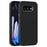 ABEEL For Google Pixel 9a Magnetic Case Carbon Fiber Texture TPU PC PU Phone Back Cover - Black - 1