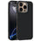 ABEEL For iPhone 16 Pro Max Case Compatible with MagSafe Carbon Fiber Texture TPU PC PU Phone Back Cover - Black - 1