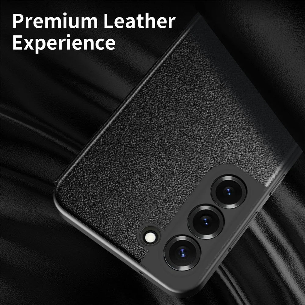For Samsung Galaxy S22 5G Case Smart View Window Leather Phone Cover - Black - 4