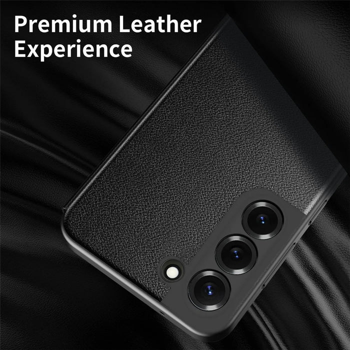 For Samsung Galaxy S22+ 5G Case Smart View Window Leather Phone Cover - Black - 4