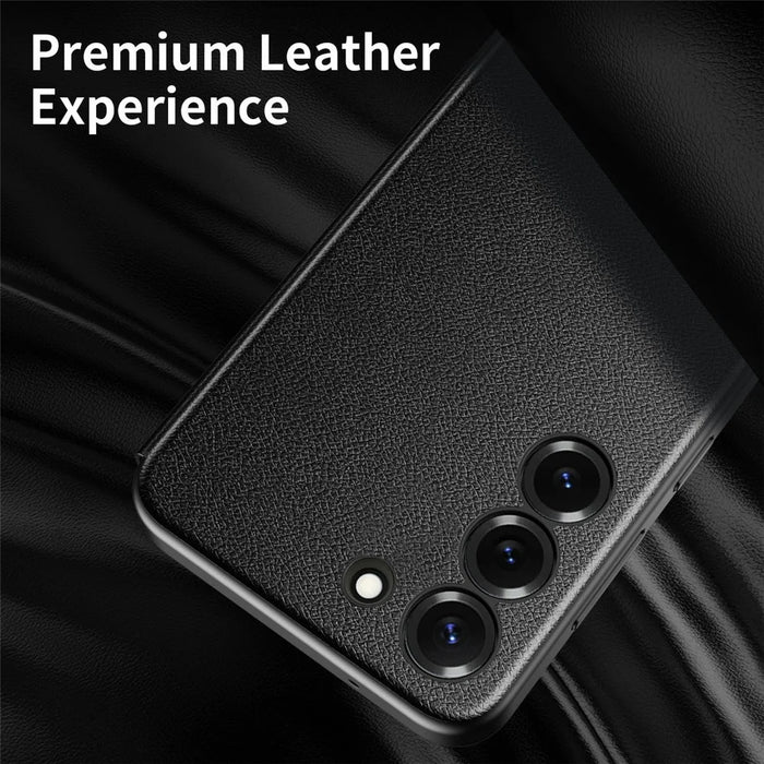 For Samsung Galaxy S23 Case Smart View Window Leather Phone Cover - Black - 4