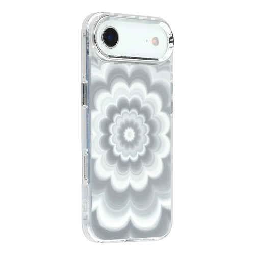 For iPhone Air Case Striking Phantom Flower TPU Cover with Electroplating Lens Frame - 1