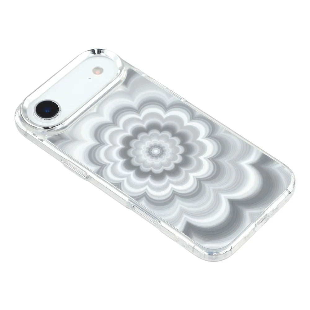 For iPhone Air Case Striking Phantom Flower TPU Cover with Electroplating Lens Frame - 4