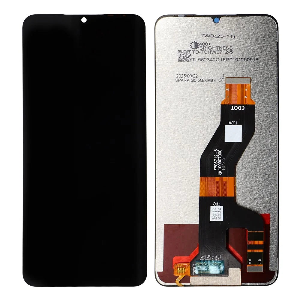 For TECNO Spark Go 2025 KM8 Grade C LCD Screen and Digitizer Assembly Replacement Part (Without Logo) - 1