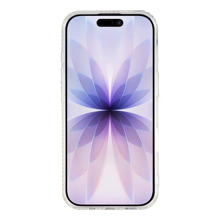 For iPhone 17 Case Compatible with MagSafe Rhinestone Edge Glitter Back TPU + PC IMD Phone Cover - Glitter Star - 2