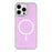 For iPhone 16 Pro Case Compatible with MagSafe Rhinestone Edge Glitter Back TPU + PC IMD Phone Cover - Glitter Light Purple - 1