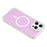 For iPhone 16 Pro Case Compatible with MagSafe Rhinestone Edge Glitter Back TPU + PC IMD Phone Cover - Glitter Light Purple - 5