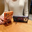 For iPhone 17 Pro Max Magnetic Case Glitter Design Ring Kickstand TPU + Acrylic Phone Cover with Screen Protector - Orange - 3
