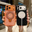 For iPhone 17 Pro Max Magnetic Case Glitter Design Ring Kickstand TPU + Acrylic Phone Cover with Screen Protector - Orange - 4