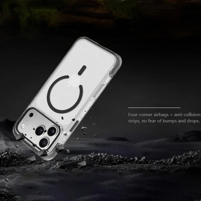 X-LEVEL For iPhone 17 Pro Max Case Compatible with MagSafe PC TPU Anti-drop Airbag Phone Cover - White - 3