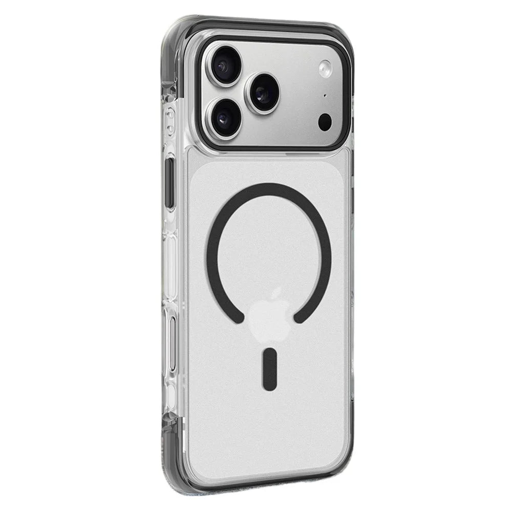 X-LEVEL For iPhone 17 Pro Case Compatible with MagSafe PC TPU Anti-drop Airbag Phone Cover - Black - 1