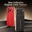 For iPhone 17 Pro Case Anti Scratch Litchi Texture TPU Leather PU Phone Back Cover - Black - 3