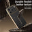 For iPhone 17 Pro Case Anti Scratch Litchi Texture TPU Leather PU Phone Back Cover - Black - 7