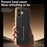 For iPhone 16 Plus Case Anti Scratch Litchi Texture TPU Leather PU Phone Back Cover - Black - 4