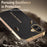 For iPhone 16 Plus Case Anti Scratch Litchi Texture TPU Leather PU Phone Back Cover - Black - 6