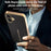 For iPhone 16 Plus Case Anti Scratch Litchi Texture TPU Leather PU Phone Back Cover - Black - 7