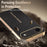 For iPhone Air Case Anti Scratch Litchi Texture TPU Leather PU Phone Back Cover - Black - 5
