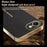 For iPhone 17e / 16e Case Anti Scratch Litchi Texture TPU Leather PU Phone Back Cover - Black - 2