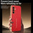For Samsung Galaxy A37 5G Case Anti Scratch Litchi Texture TPU Leather PU Phone Back Cover - Red - 5