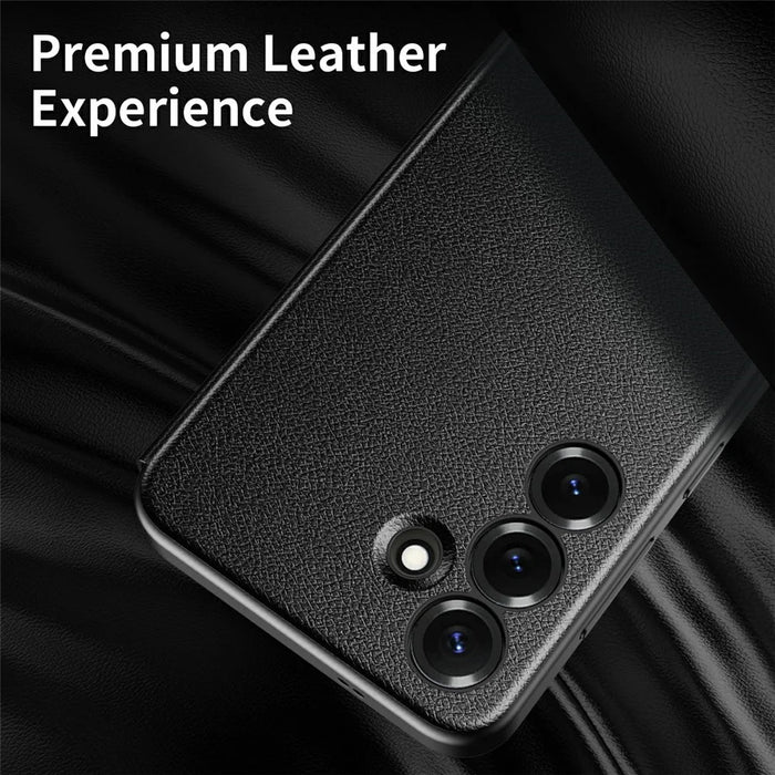 For Samsung Galaxy S23 FE Case Smart View Window Leather Phone Cover - Black - 4