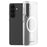 LEREACH TOC Series for Samsung Galaxy S26+ Magnetic Case Flowing Grid PC Phone Cover - White - 1