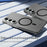 LEREACH TOC Series for Samsung Galaxy S26+ Magnetic Case Flowing Grid PC Phone Cover - White - 6