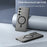 LEREACH TOC Series for Samsung Galaxy S26+ Magnetic Case Flowing Grid PC Phone Cover - White - 7