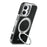 SUTENI G6 for iPhone 17 Magnetic Case Rotating Kickstand Electroplating Litchi Texture Leather Back Cover - Black - 2