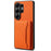 DENIOR D30 For Samsung Galaxy S26 Ultra Magnetic Case Detachable Card Holder Kickstand Litchi Texture Leather Back Phone Cover - Orange - 1