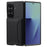 For Samsung Galaxy Z Fold7 5G Case with Card Slots Kickstand Calf Texture Leather Phone Back Cover - Black - 1
