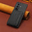 For Samsung Galaxy Z Fold7 5G Case with Card Slots Kickstand Calf Texture Leather Phone Back Cover - Black - 5