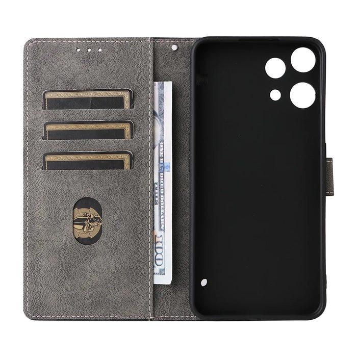 For Nothing Phone (3a) Lite 5G Case Wallet RFID Blocking PU Leather Phone Cover Stand with Strap - Black - 3