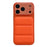 For iPhone 17 Pro Case Down Jacket Design Skin-touch PU Leather Coated PC + TPU Phone Cover - Orange - 1