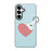 DUX DUCIS For Samsung Galaxy S26+ Case  Luvy Series PU Leather + PC Phone Case with Finger Ring / Strap - Sky Blue & Heart - 2