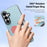 DUX DUCIS For Samsung Galaxy S26+ Case  Luvy Series PU Leather + PC Phone Case with Finger Ring / Strap - Sky Blue & Heart - 6