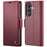 CASEME For Samsung Galaxy S26 Case  023 Series RFID Blocking Glossy Stand Phone Cover - Red - 1