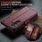 CASEME For Samsung Galaxy S26 Case  023 Series RFID Blocking Glossy Stand Phone Cover - Red - 4