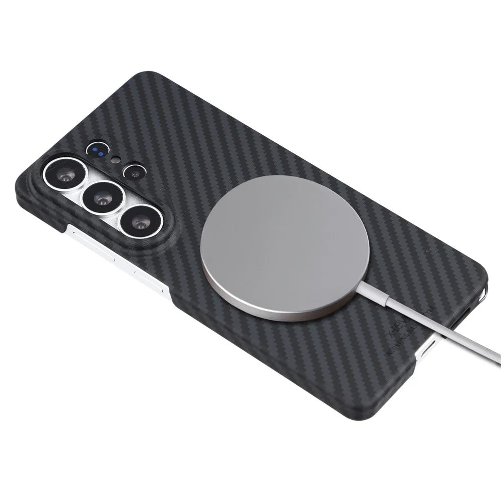 X-LEVEL For Samsung Galaxy S26 Ultra Magnetic Case Carbon Fiber Texture Ultra-Thin PC Hard Phone Cover - 4