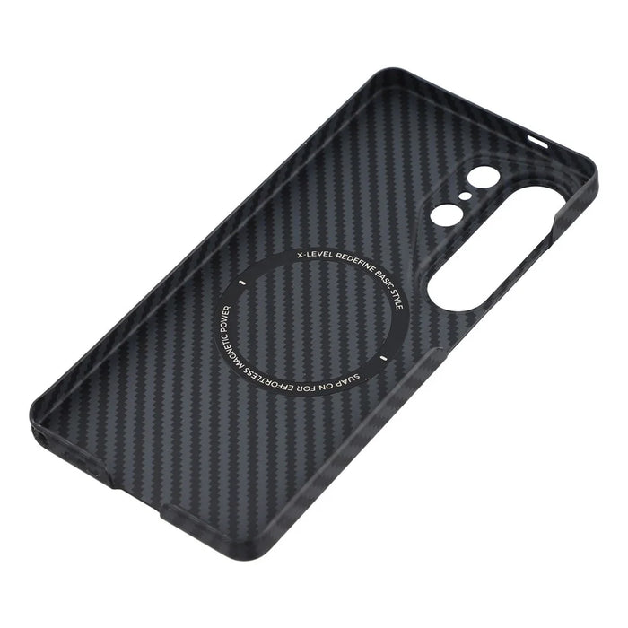 X-LEVEL For Samsung Galaxy S26 Ultra Magnetic Case Carbon Fiber Texture Ultra-Thin PC Hard Phone Cover - 6