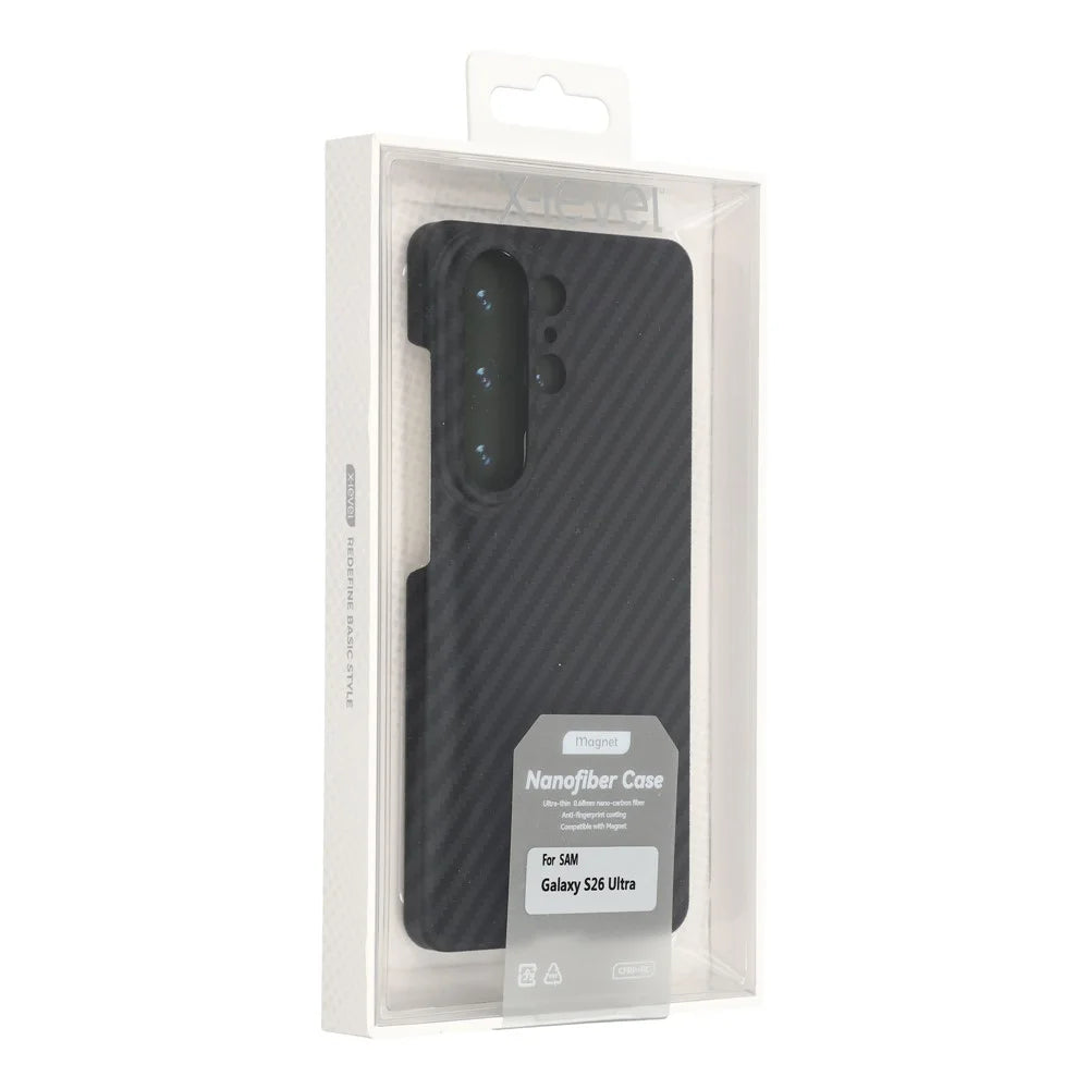 X-LEVEL For Samsung Galaxy S26 Ultra Magnetic Case Carbon Fiber Texture Ultra-Thin PC Hard Phone Cover - 7