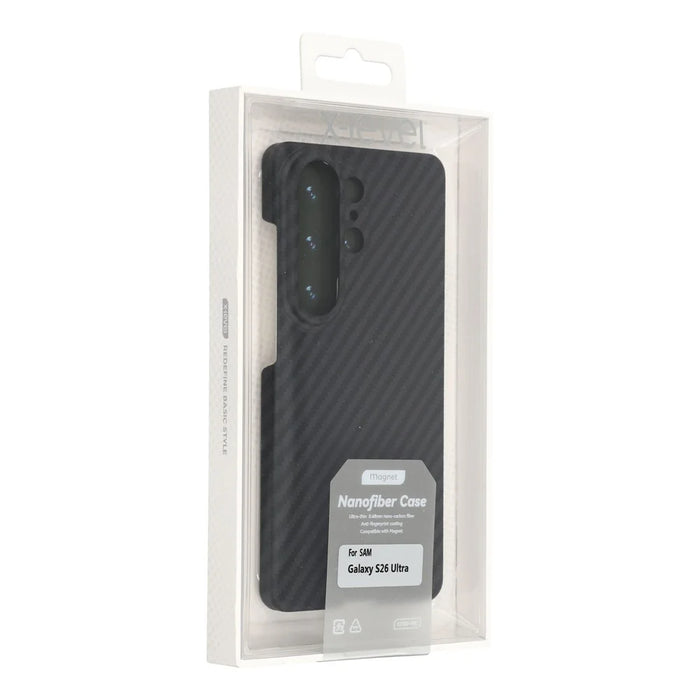X-LEVEL For Samsung Galaxy S26 Ultra Magnetic Case Carbon Fiber Texture Ultra-Thin PC Hard Phone Cover - 7