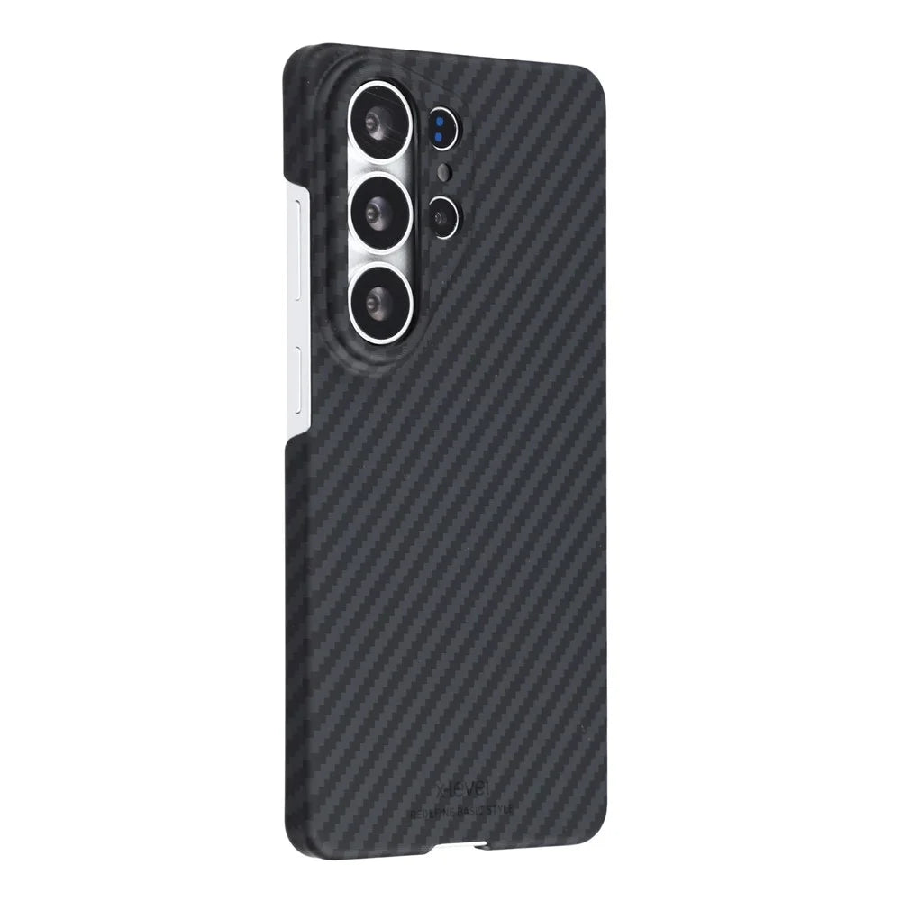 X-LEVEL For Samsung Galaxy S26 Ultra Case Carbon Fiber Texture Hard PC Phone Cover Anti Shock - 1