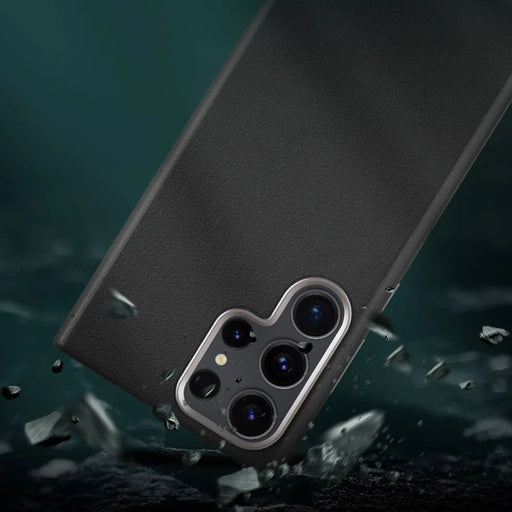 X-LEVEL For Samsung Galaxy S26 Ultra Magnetic Case PU Leather Hard PC Phone Cover - Black - 2