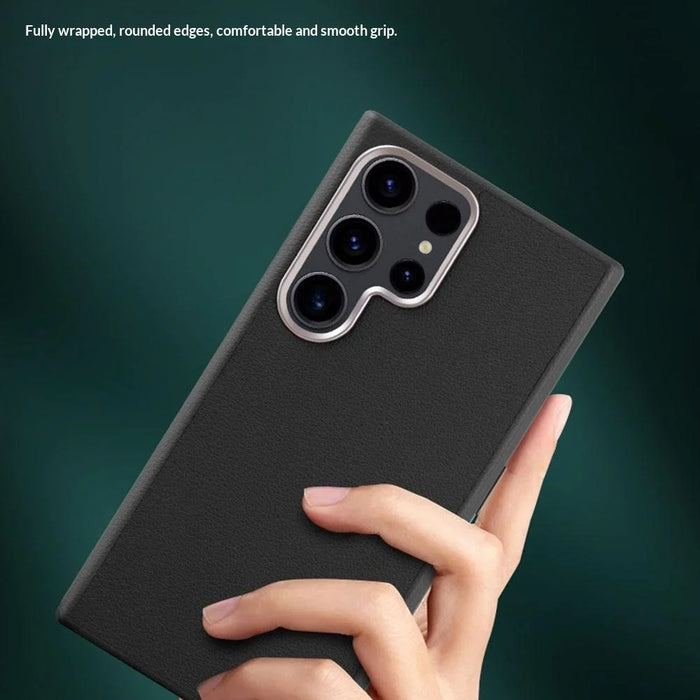 X-LEVEL For Samsung Galaxy S26 Ultra Magnetic Case PU Leather Hard PC Phone Cover - Black - 6